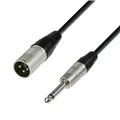 Adam Hall Cables 4 STAR MMP 1000 - Unsymmetriches Kabel | Rean® XLR Male x Klinke TS | 10 m