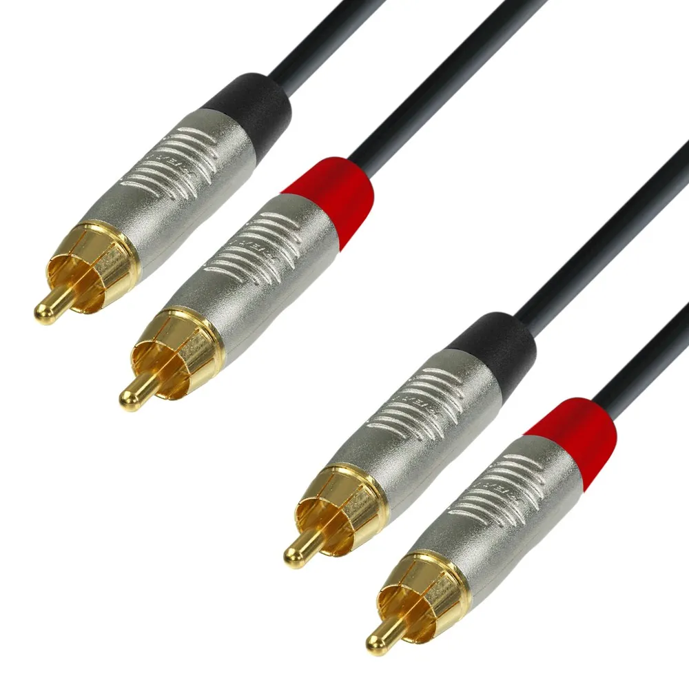 Adam Hall Cables 4 STAR TCC 0150 - Twin Kabel | Rean® 2 Cinch x 2 Cinch | 1,5 m
