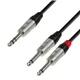 Adam Hall Cables 4 STAR YVPP 0150 - Y-Kabel | Rean® 2 Klinke TS x Klinke TRS | 1,5 m