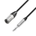 Adam Hall Cables 5 STAR BMV 0150 - Symmetrisches Kabel | Neutrik® XLR Male x Klinke TRS | 1,5 m