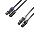 Adam Hall Cables 5 STAR H PCON A 0150 - Hybridkabel | Audio Neutrik® XLR x powerCON® | 1,5 m