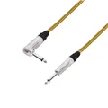 Adam Hall Cables 5 STAR IRP 0600 VINTAGE - Instrumentenkabel | Neutrik® Winkelklinke TS x Klinke TS | 6 m