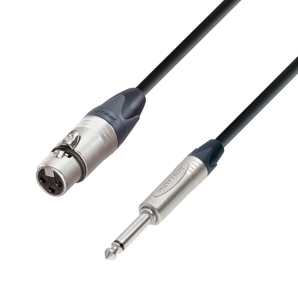 Adam Hall Cables 5 STAR MFP 0300 - Mikrofonkabel | Neutrik® XLR Female x Klinke TS | 3 m