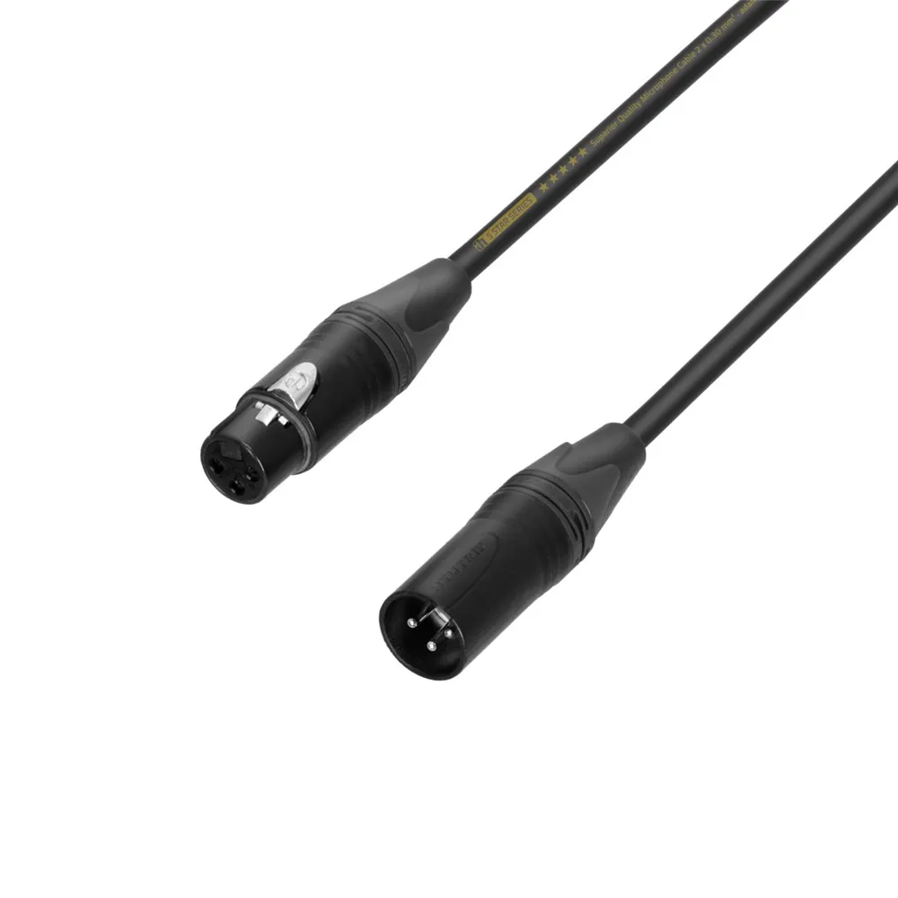 Adam Hall Cables 5 STAR MMF 0300 BULK VERSION - Mikrofonkabel | Neutrik® XLR ohne Einzelverpackung | 3 m