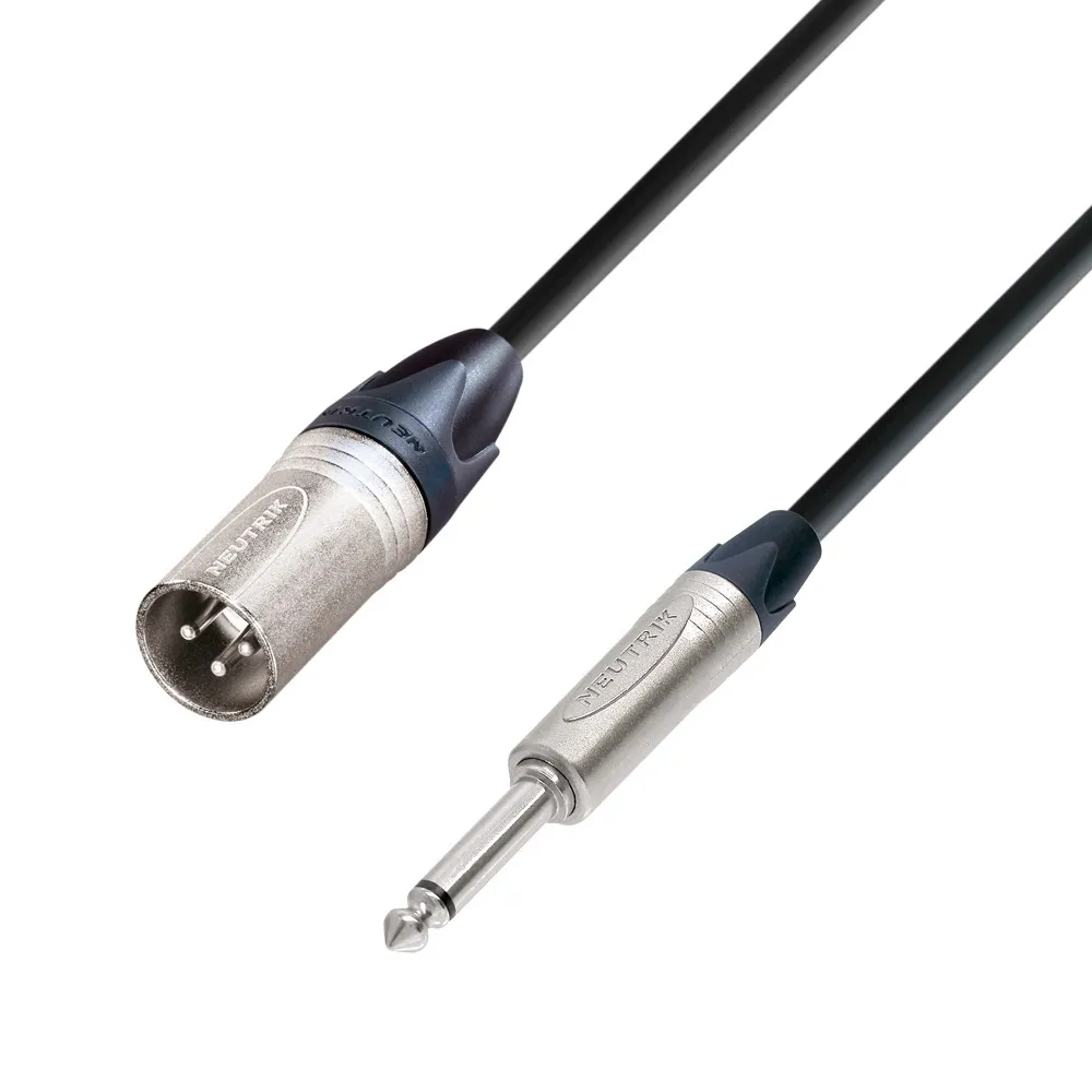 Adam Hall Cables 5 STAR MMP 0500 - Unsymmetrisches Kabel Neutrik® XLR Male x Klinke TS | 5 m