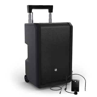 LD Systems ANNY® 10 BPH B5 - 10" Mobiler Bluetooth® PA-Lautsprecher mit Akku, Mixer und 1x Headset-Mikrofon