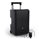 LD Systems ANNY® 10 BPH B6 - 10" Mobiler Bluetooth® PA-Lautsprecher mit Akku, Mixer und 1x Headset-Mikrofon