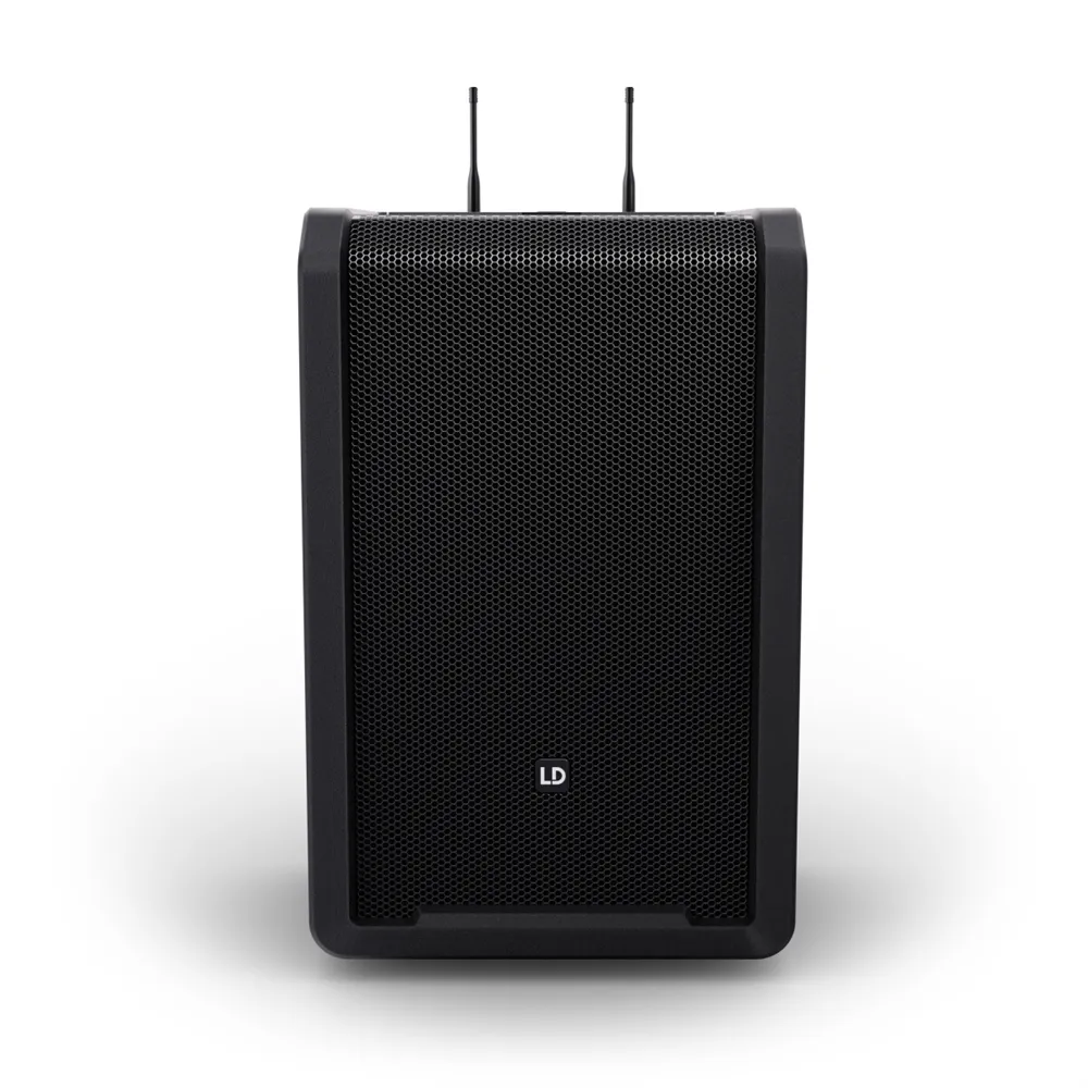 LD Systems ANNY® 10 HHD 2 B5 - 10" Mobiler Bluetooth® PA-Lautsprecher mit Akku, Mixer und 2x Funkmikrofon