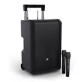 LD Systems ANNY® 10 HHD 2 B8 - 10" Portable Bluetooth® PA Speaker with Battery, Mixer, and 2 Wireless Microphones