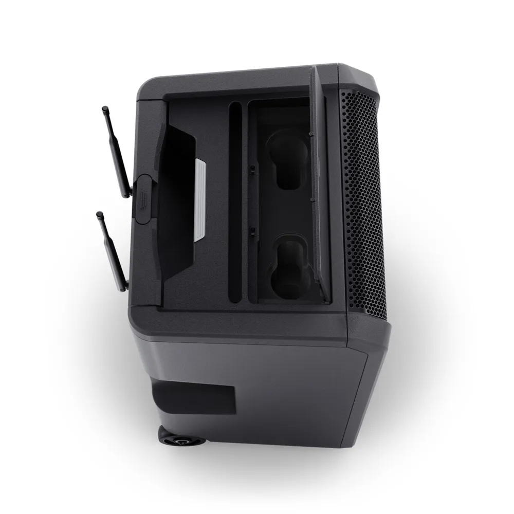 LD Systems ANNY® 10 HHD 2 B8 - 10" Mobiler Bluetooth® PA-Lautsprecher mit Akku, Mixer und 2x Funkmikrofon