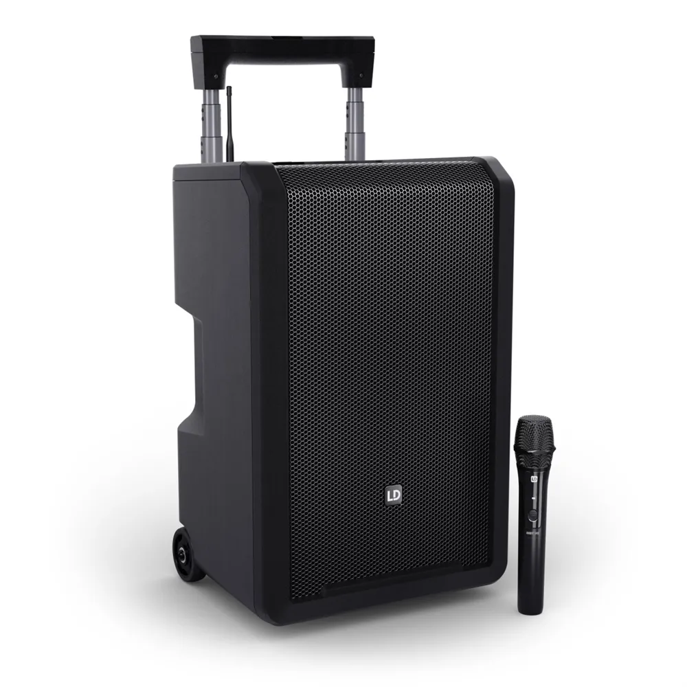 LD Systems ANNY® 10 HHD B6 - 10" Mobiler Bluetooth® PA-Lautsprecher mit Akku, Mixer und 1x Funkmikrofon