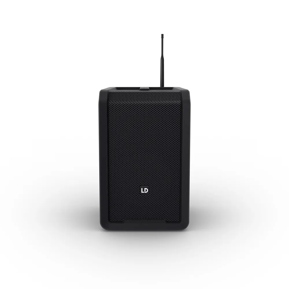LD Systems ANNY® 8 BPH B6 - Tragbarer Bluetooth® PA-Lautsprecher mit Akku, Mixer und 1x Headset-Mikrofon