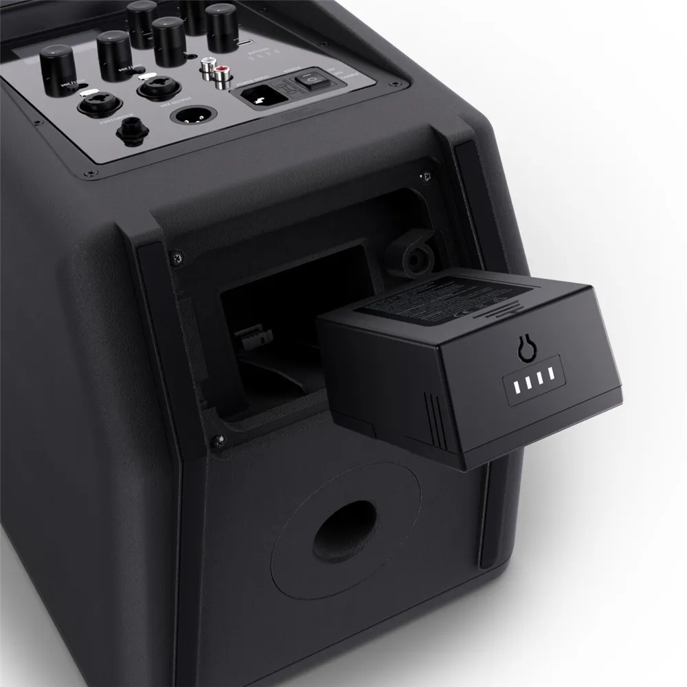 LD Systems ANNY® 8 BPH B6 - Tragbarer Bluetooth® PA-Lautsprecher mit Akku, Mixer und 1x Headset-Mikrofon