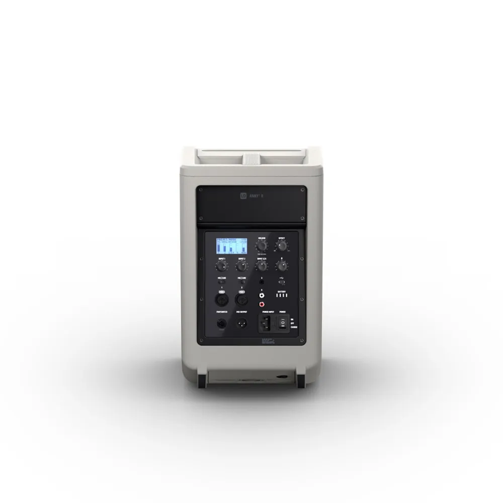LD Systems ANNY® 8 G - Tragbarer Bluetooth® PA-Lautsprecher mit Akku und Mixer, Urban Grey
