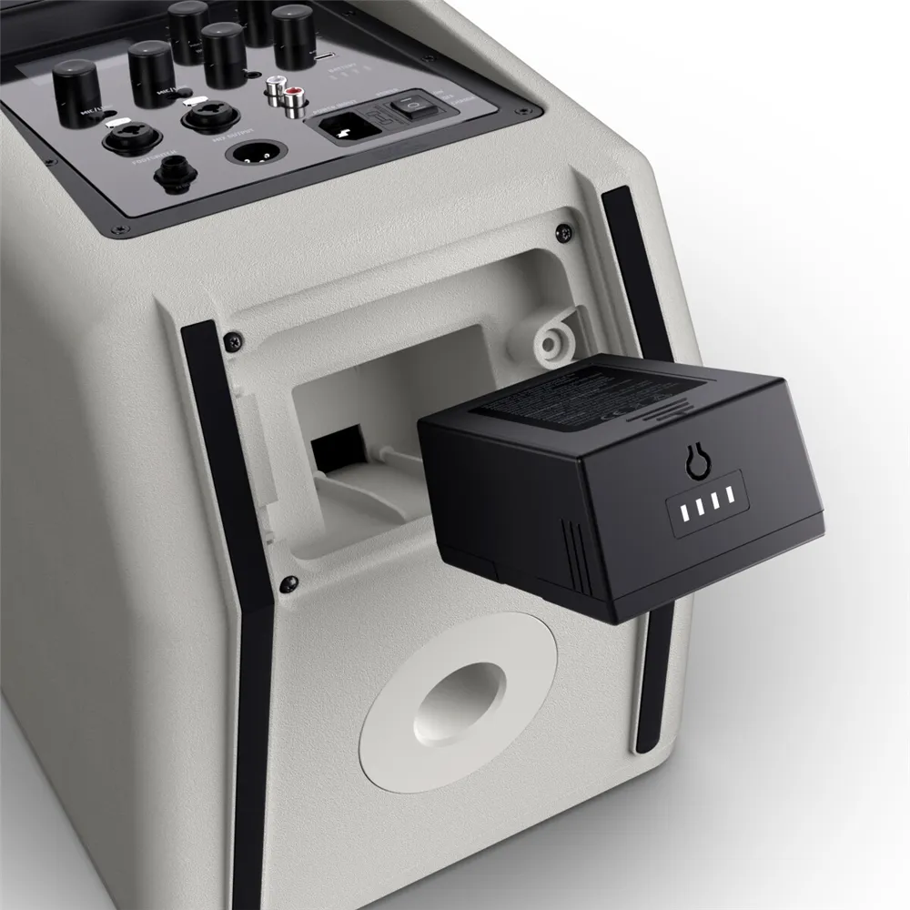 LD Systems ANNY® 8 G - Tragbarer Bluetooth® PA-Lautsprecher mit Akku und Mixer, Urban Grey