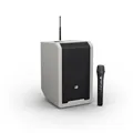 LD Systems ANNY® 8 HHD B8 G - Portable Bluetooth® PA Speaker with Battery, Mixer, and 1x Wireless Microphone, Urban Grey