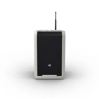 LD Systems ANNY® 8 HHD B8 G - Tragbarer Bluetooth® PA-Lautsprecher mit Akku , Mixer und 1x Funkmikrofon, Urban Grey