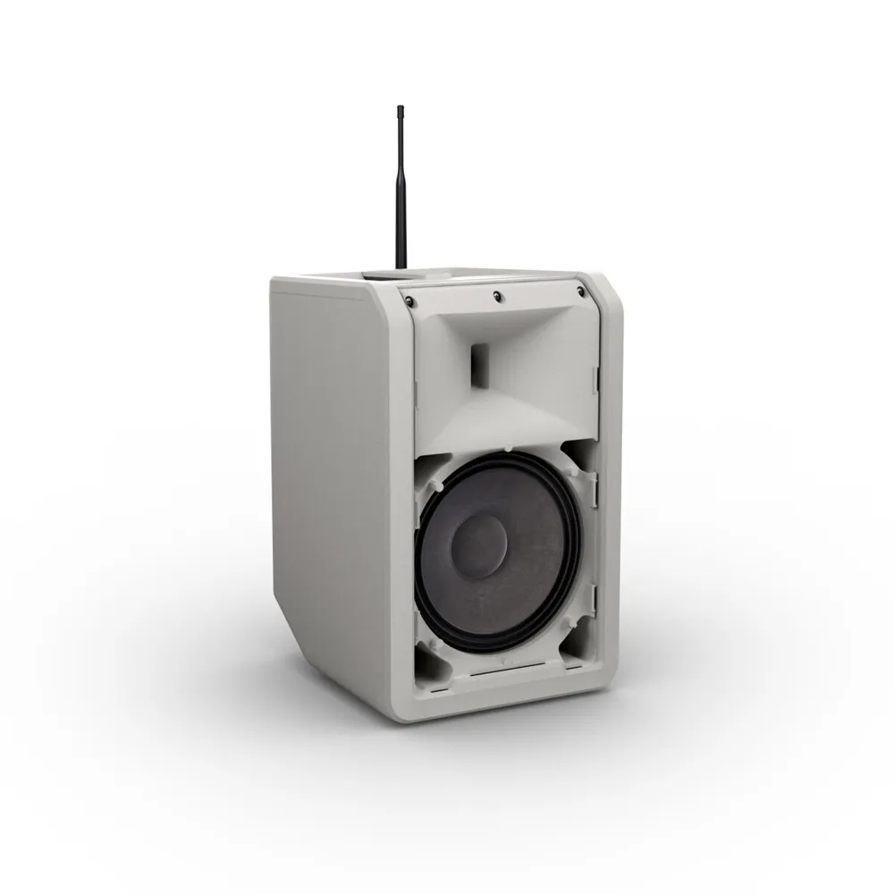 LD Systems ANNY® 8 HHD B8 G - Tragbarer Bluetooth® PA-Lautsprecher mit Akku , Mixer und 1x Funkmikrofon, Urban Grey