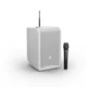 LD Systems ANNY® 8 HHD B8 W - Tragbarer Bluetooth® PA-Lautsprecher mit Akku, Mixer und 1x Funkmikrofon, Pure White
