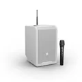 LD Systems ANNY® 8 HHD B8 W - Portable Bluetooth® PA Speaker with Battery, Mixer, and 1x Wireless Microphone, Pure White