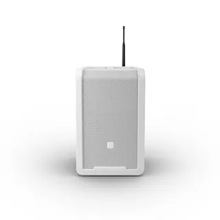 LD Systems ANNY® 8 HHD B8 W - Tragbarer Bluetooth® PA-Lautsprecher mit Akku, Mixer und 1x Funkmikrofon, Pure White