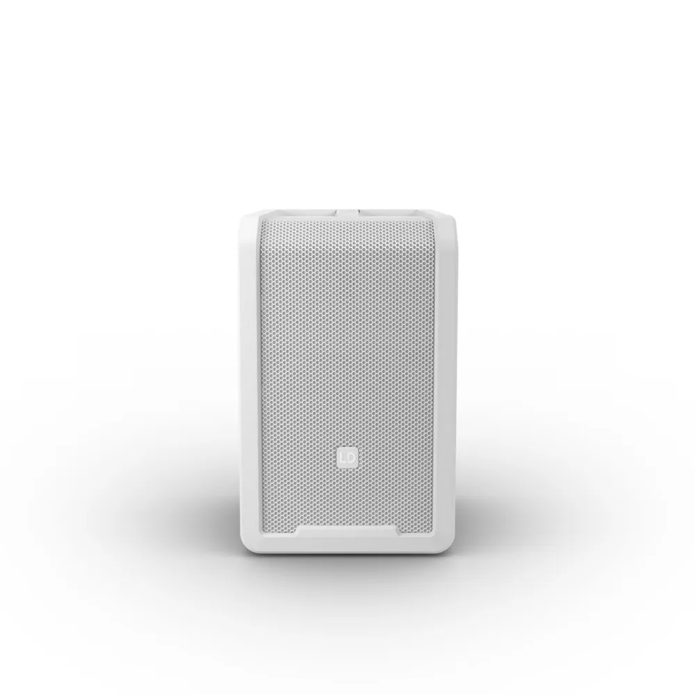 LD Systems ANNY® 8 W - Tragbarer Bluetooth® PA-Lautsprecher mit Akku und Mixer, Pure White