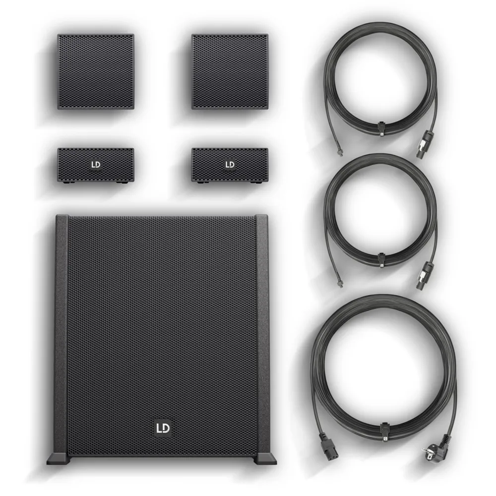 LD Systems CURV 500 AVS - Portables Array System AV Set inklusive Lautsprecherkabel