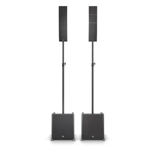LD Systems CURV 500 PS - Portables Array System Power Set inklusive Distanzstange und Lautsprecherkabel