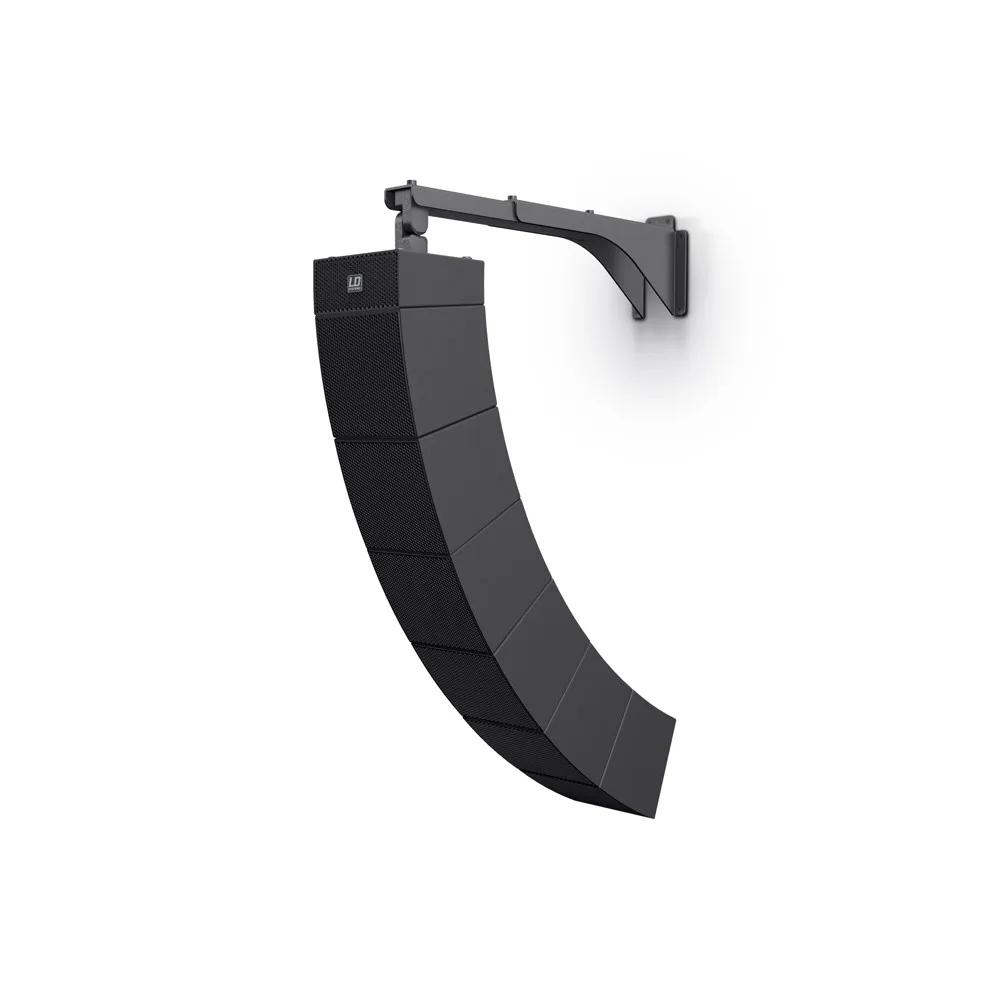 LD Systems CURV 500 WMBL - Neig- und schwenkbare Wandhalterung für maximal 6 CURV 500 Satelliten schwarz