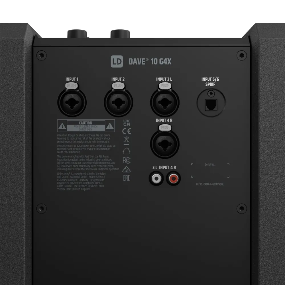 LD Systems DAVE 10 G4X - Kompaktes 2.1 Sound-System aktiv