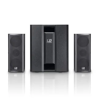 LD Systems DAVE 8 ROADIE - Portables PA-System aktiv mit 3 Kanal Mixer