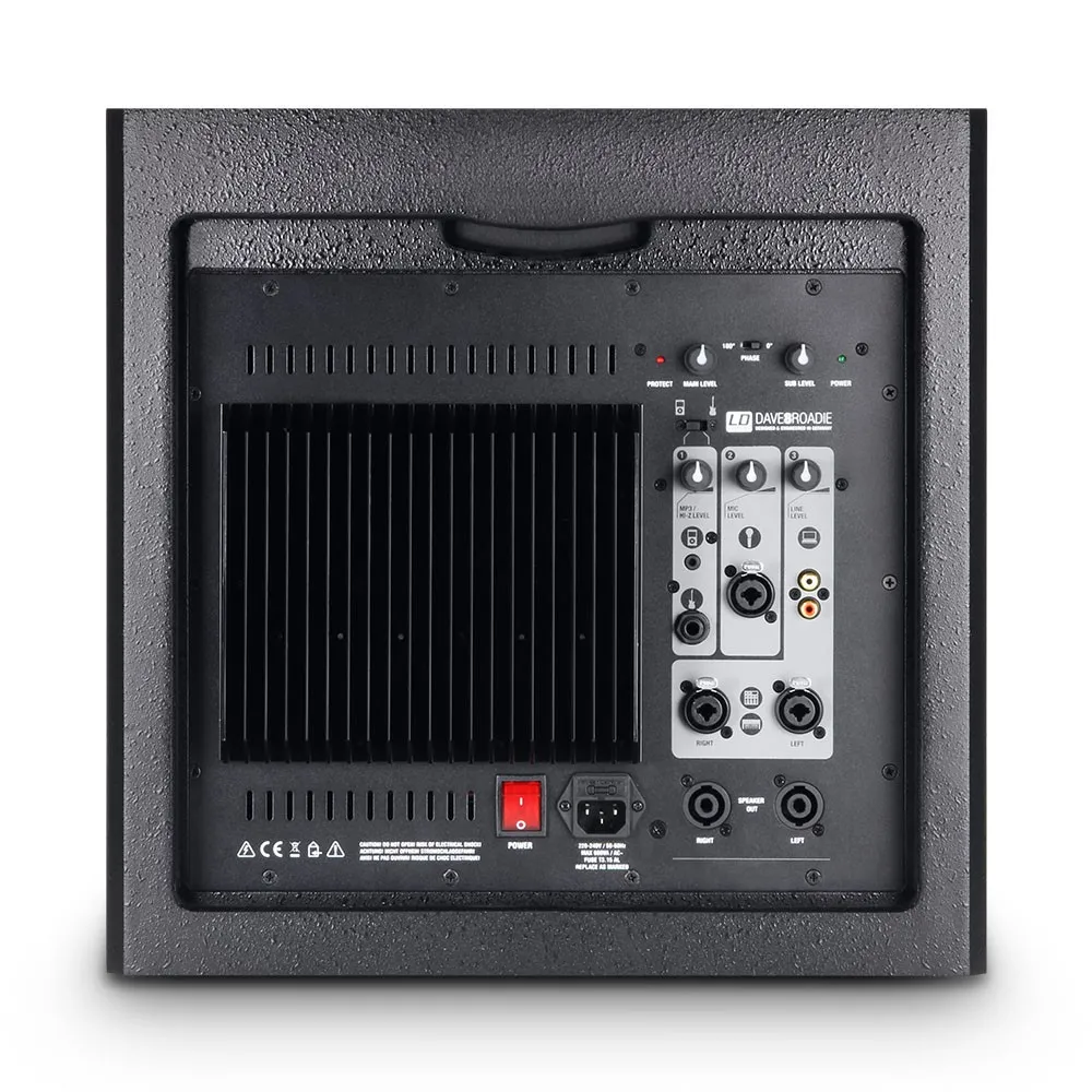LD Systems DAVE 8 ROADIE - Portables PA-System aktiv mit 3 Kanal Mixer