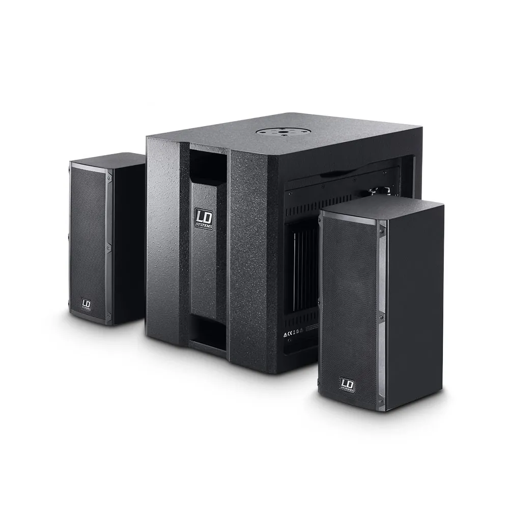 LD Systems DAVE 8 ROADIE - Portables PA-System aktiv mit 3 Kanal Mixer