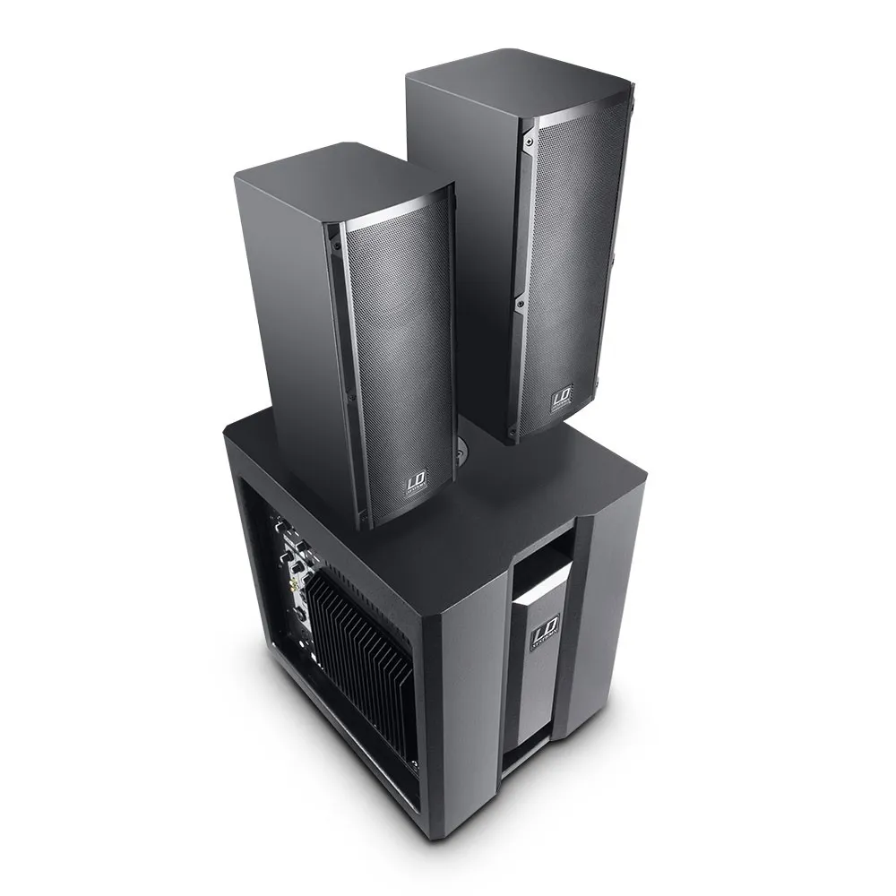 LD Systems DAVE 8 ROADIE - Portables PA-System aktiv mit 3 Kanal Mixer