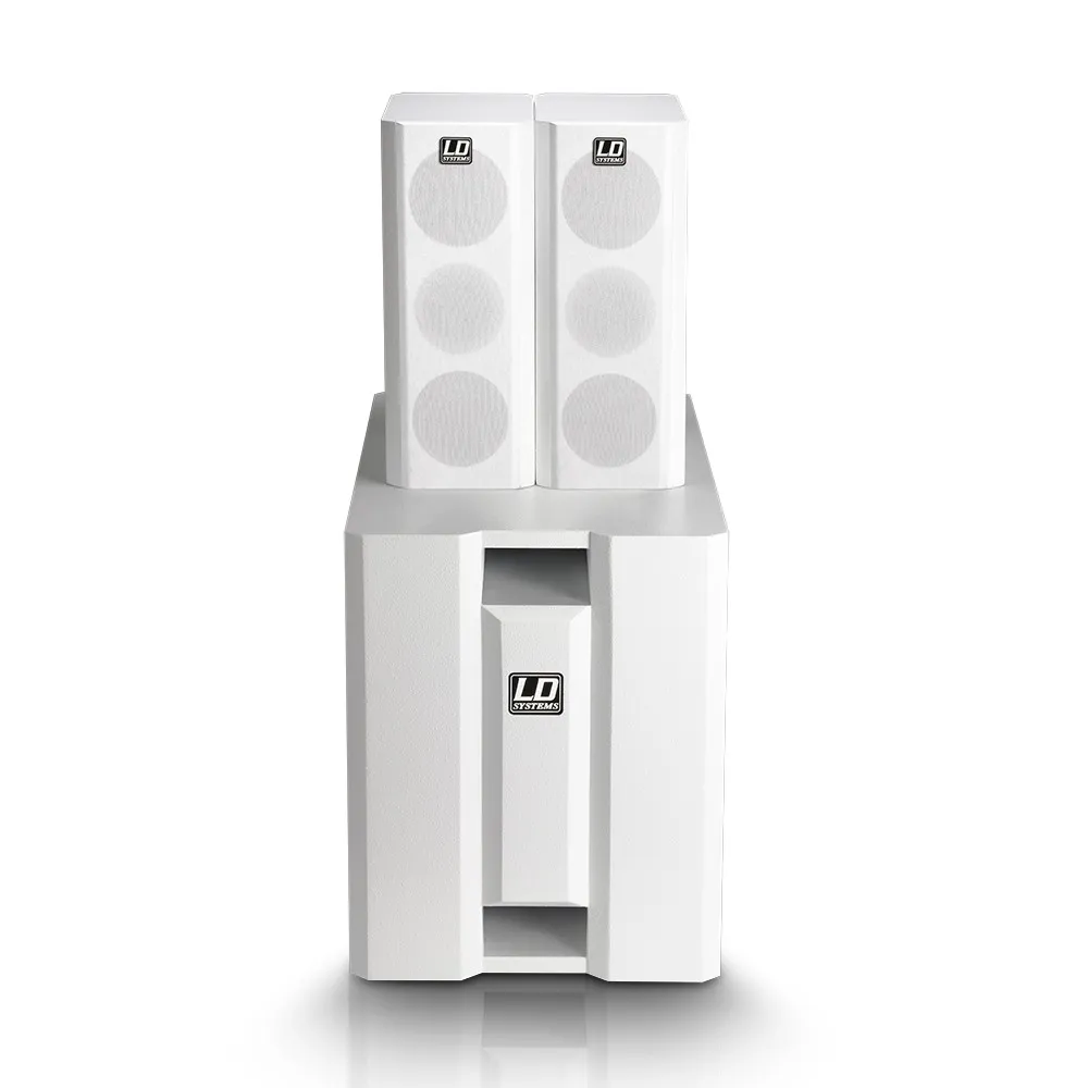 LD Systems DAVE 8 XS W - Kompaktes PA-System aktiv weiß