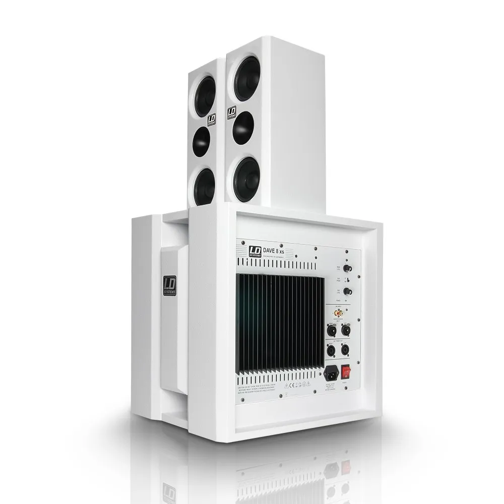 LD Systems DAVE 8 XS W - Kompaktes PA-System aktiv weiß
