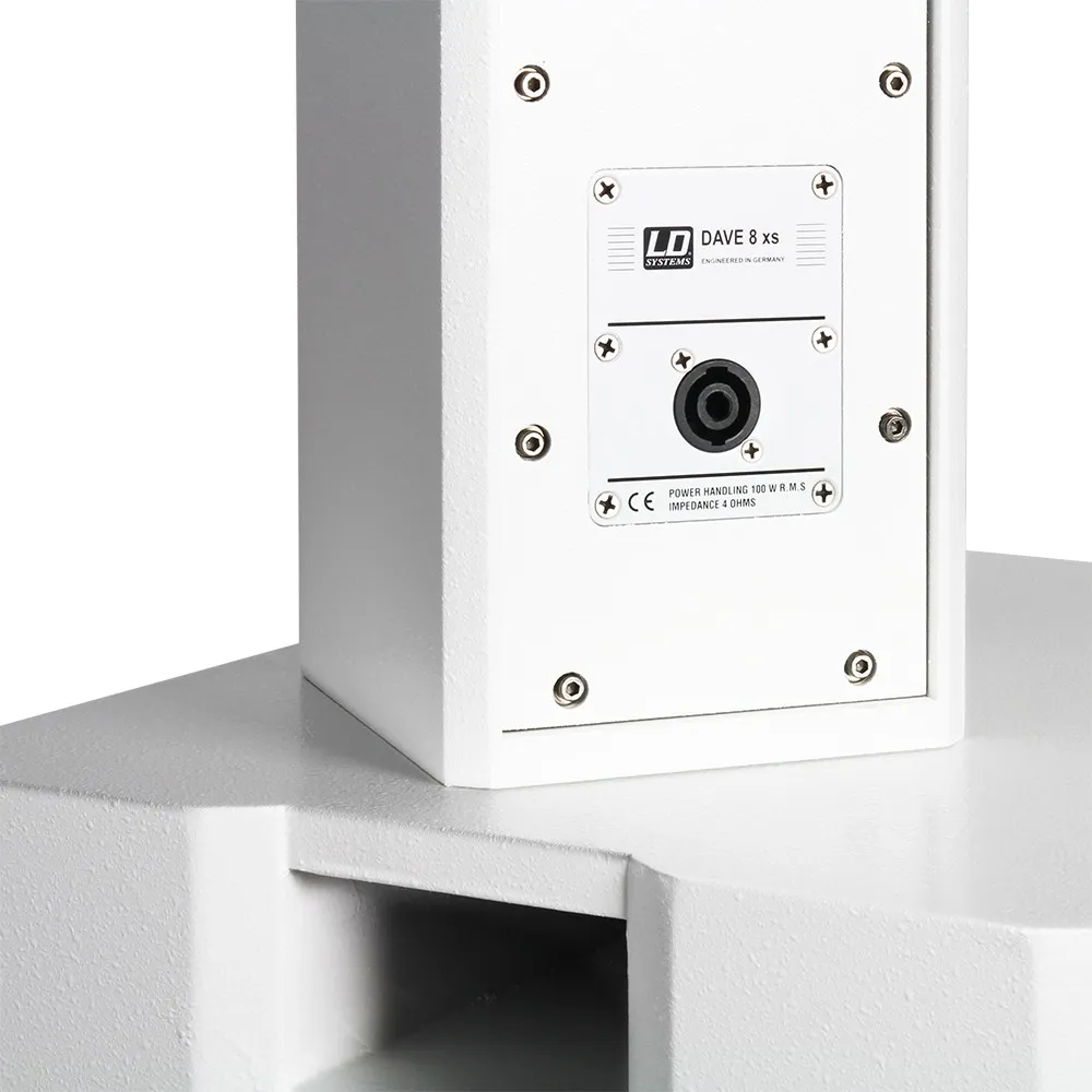 LD Systems DAVE 8 XS W - Kompaktes PA-System aktiv weiß