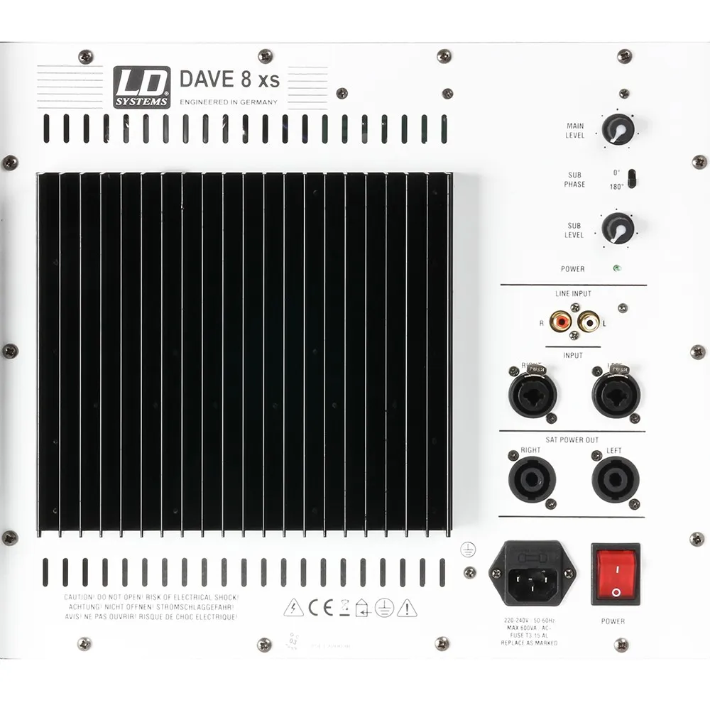 LD Systems DAVE 8 XS W - Kompaktes PA-System aktiv weiß