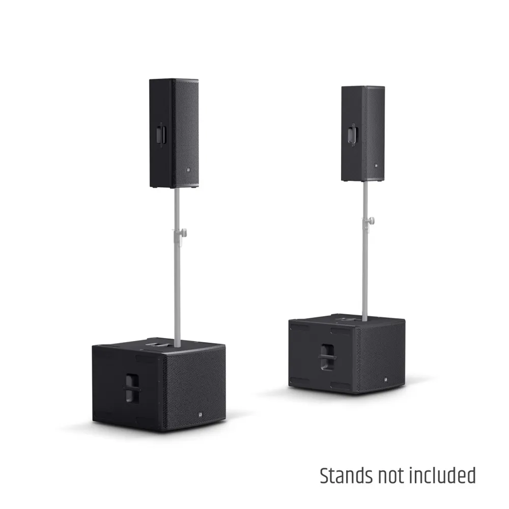 LD Systems STINGER G3 GALA SET - 2 x doppelte 8" Passiv-PA-Lautsprecher + 2 x 18" Passiv-Subwoofer + Endstufen-Rack