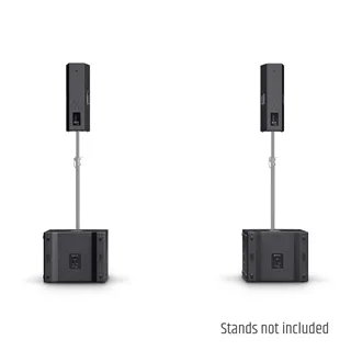 LD Systems STINGER G3 GALA SET - 2 x doppelte 8" Passiv-PA-Lautsprecher + 2 x 18" Passiv-Subwoofer + Endstufen-Rack