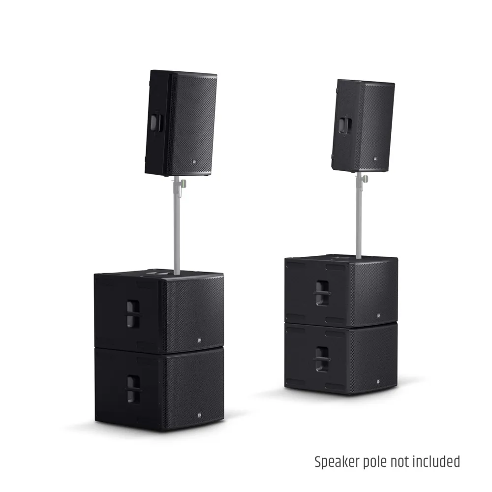 LD Systems STINGER G3 IMPACT SET - 2 x 15" Passiv-PA-Lautsprecher + 4 x 18" Passiv-Subwoofer + Endstufen-Rack