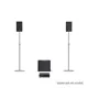 LD Systems STINGER G3 LOUNGE SET - 2 x 8" Passiv-PA-Lautsprecher + 1 x 15" Passiv-Subwoofer + Endstufen-Rack