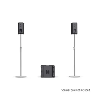 LD Systems STINGER G3 LOUNGE SET - 2 x 8" Passiv-PA-Lautsprecher + 1 x 15" Passiv-Subwoofer + Endstufen-Rack