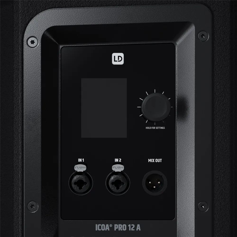 LD Systems ICOA® PRO 12 A - 12“ Aktiver koaxialer Hochleistungs-PA-Lautsprecher mit Bluetooth und App