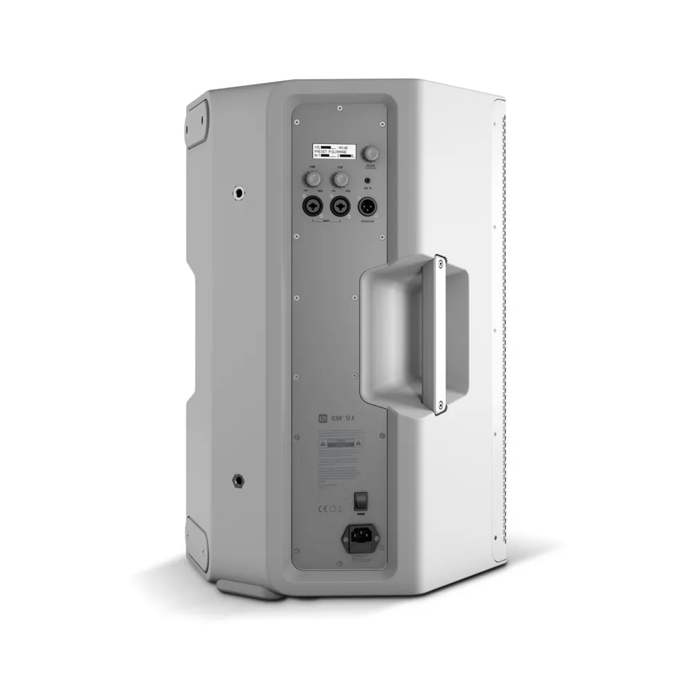 LD Systems ICOA 12 A W - 12" Aktiver koaxialer PA-Lautsprecher, weiß