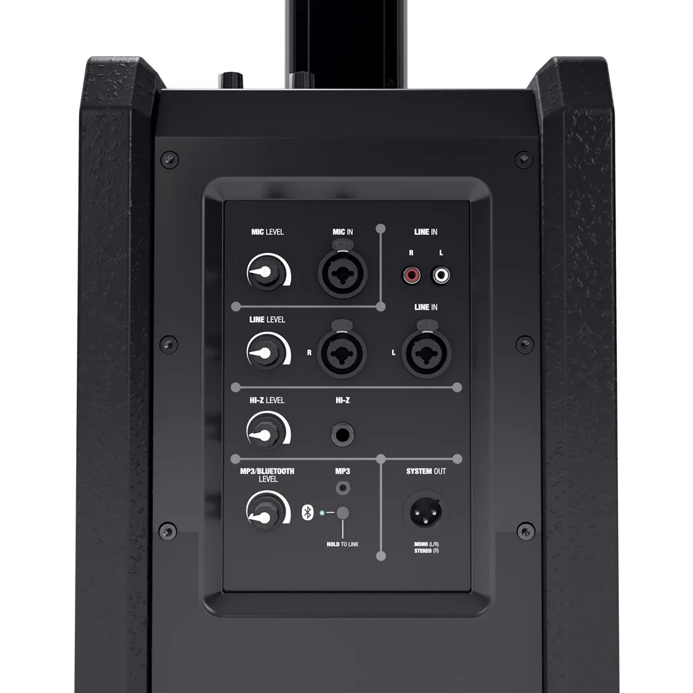 LD Systems MAUI 11 G2 - Portables Säulen PA System mit Mixer und Bluetooth schwarz