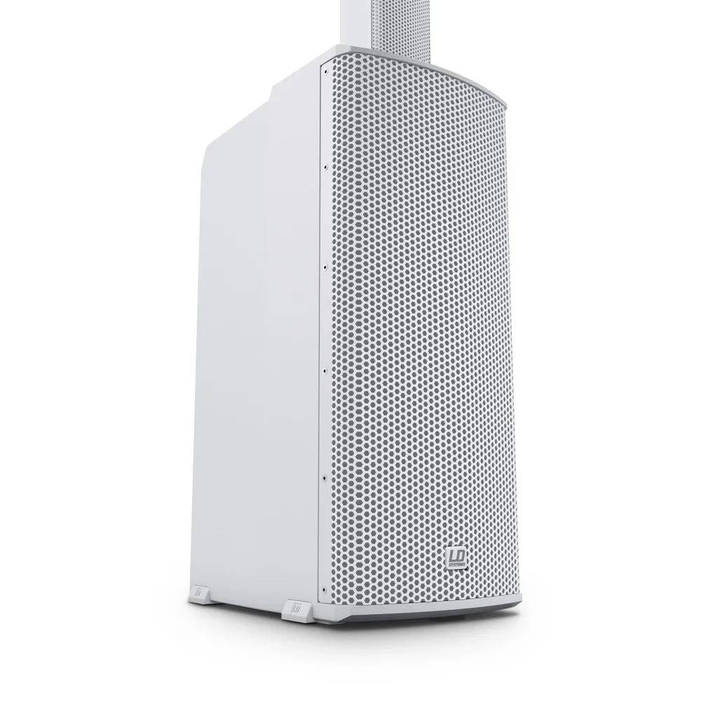 LD Systems MAUI 11 G2 W - Portables Säulen PA System mit Mixer und Bluetooth weiß