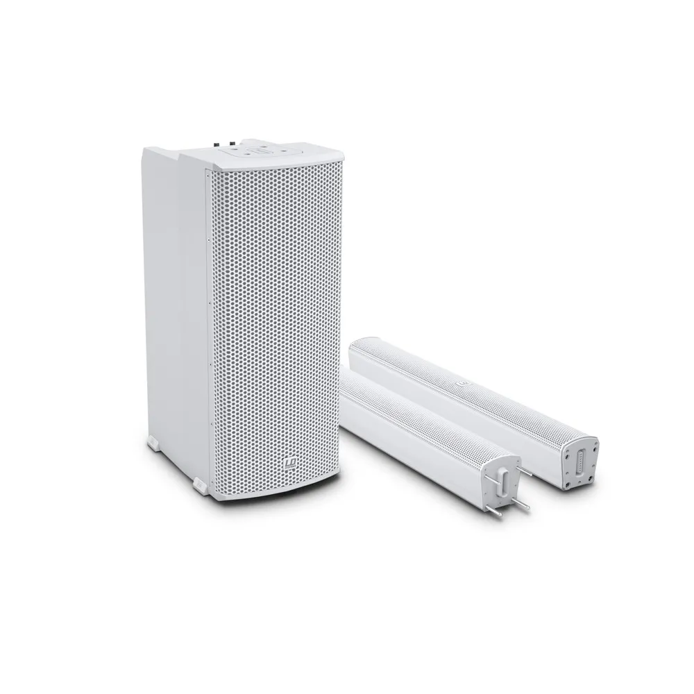 LD Systems MAUI 11 G2 W - Portables Säulen PA System mit Mixer und Bluetooth weiß