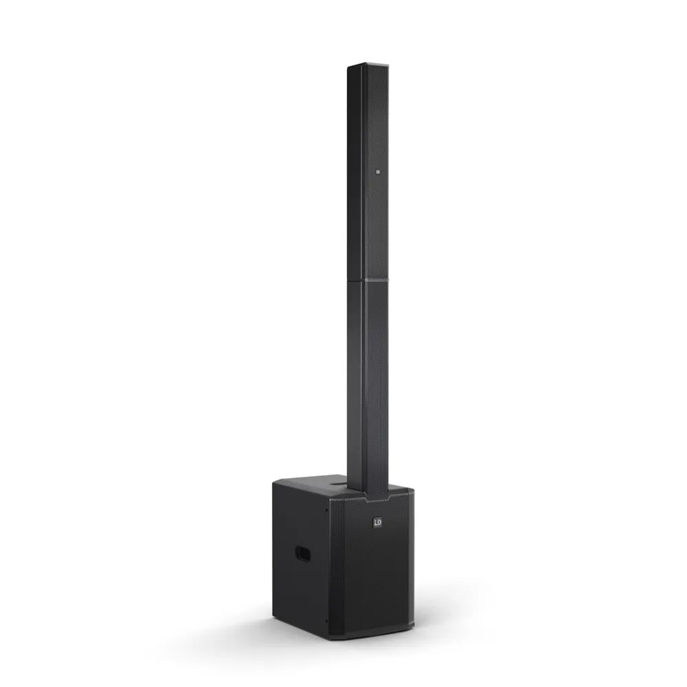 LD Systems MAUI® 28 G3 MIX - Kompaktes Cardioid Säulen PA System mit Digital-Mixer, Schwarz