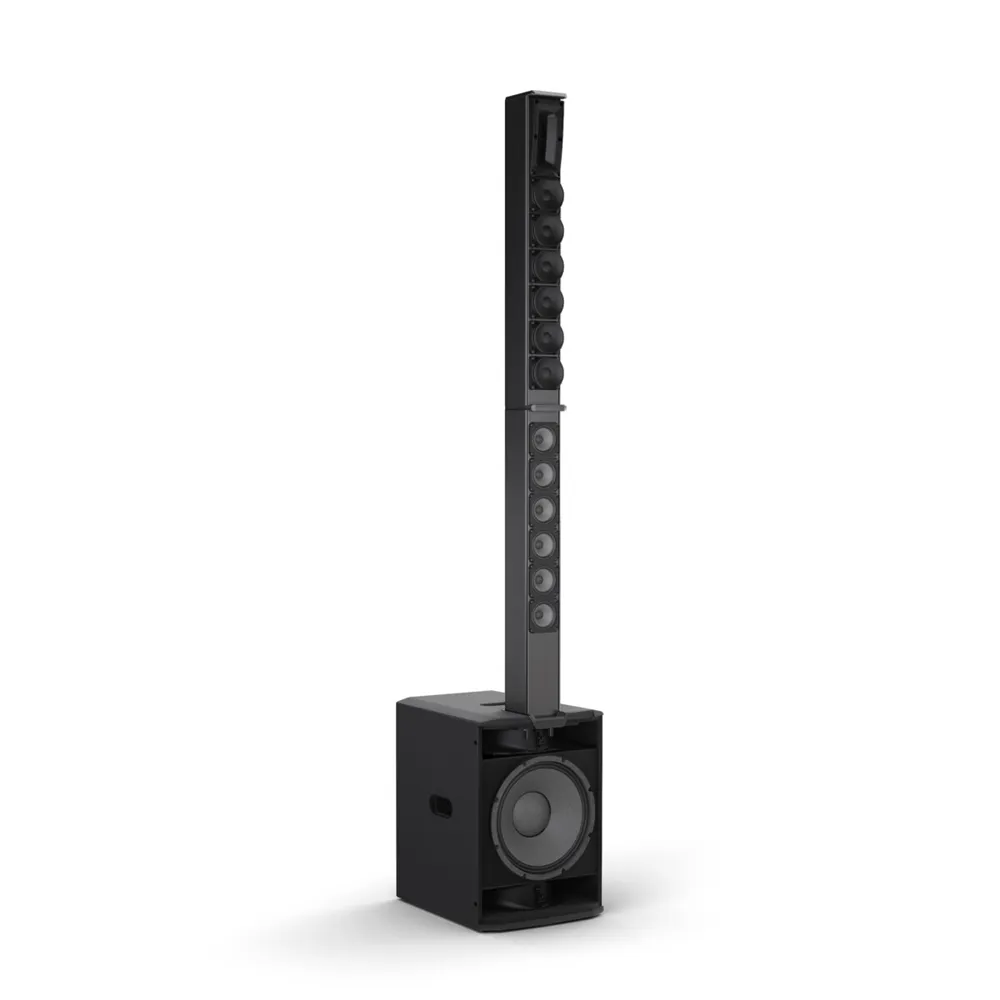 LD Systems MAUI® 28 G3 MIX - Kompaktes Cardioid Säulen PA System mit Digital-Mixer, Schwarz